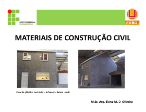 MATERIAIS DE CONSTRUÇÃO CIVIL
