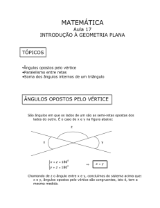 Aula 17 – Geometria Plana