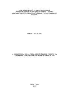 A DOSIMETRIA DA MULTA FISCAL NO ICMS À LUZ DO