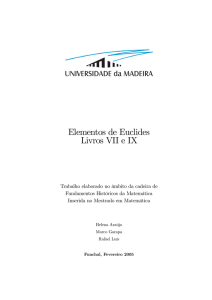Elementos de Euclides Livros VII e IX
