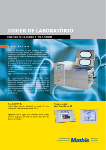 Jigger de laBOraTóriO - Aparelhos de Laboratório Mathis Ltda