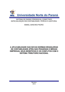 a aplicabilidade das novas normas brasileiras de contabilidade