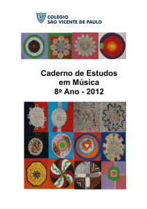 Caderno de Estudos em Música 8º Ano - 2012
