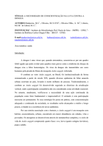 a necessidade de conscientização na luta contra a dengue