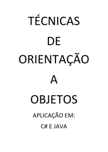 aplicação em: c# e java