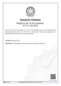 projeto - Senado Federal