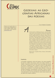 Geoesias: as Geo- grafias Africanas das poesias