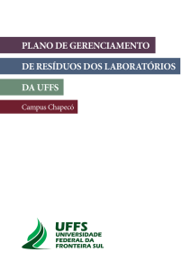 plano de gerenciamento de resíduos dos laboratórios da uffs