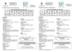 Aulas normais até 05/12/11 Aulas normais até 05/12/11