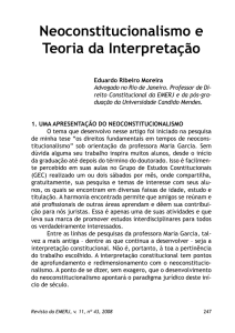 Neoconstitucionalismo e Teoria da Interpretação