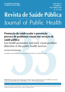 Revista de Saúde Pública Journal of Public Health