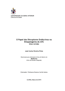 O Papel dos Disruptores Endócrinos na Etiopatogenia do AVC