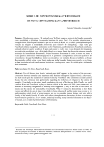 SOBRE A FÉ: CONFRONTANDO KANT E FEUERBACH ON FAITH