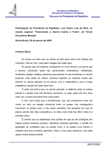 29-01-2005-Part. do Pres. da Republica