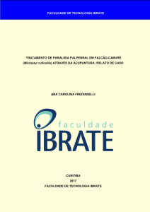 TRATAMENTO DE PARALISIA PALPEBRAL EM FALCÃO