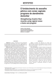 O fortalecimento do assoalho pélvico com cones vaginais: programa