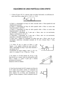 Equilíbrio com atrito