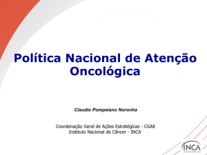 Política Nacional de Atenção Oncológica