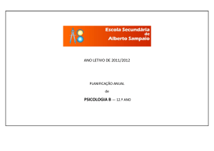 Psicologia - 12.&ordm; Ano