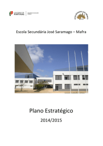 Plano Estratégico - Escola Secundária José Saramago