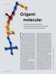 Origami molecular - Revista Pesquisa Fapesp
