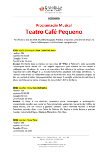 Teatro Café Pequeno - Daniella Cavalcanti