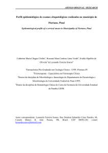 Perfil epidemiológico de exames citopatológicos realizados no