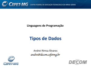 Tipos de Dados