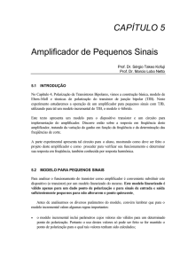 CAPÍTULO 5 Amplificador de Pequenos Sinais