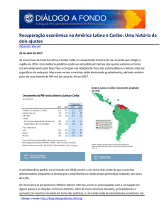 Recuperação econômica na América Latina e Caribe: Uma história