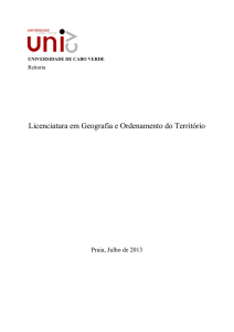 Licenciatura em Geografia e Ordenamento do Território
