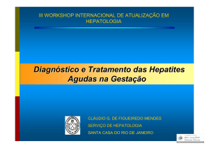 Diagnóstico e Tratamento das Hepatites Agudas na