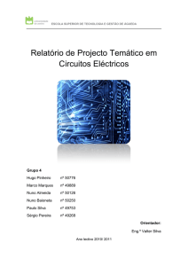 Relatório de Projecto Temático em Circuitos Eléctricos