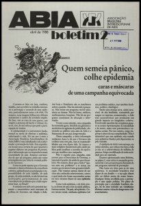 Quem semeia pânico, colhe epidemia caras e máscaras de uma