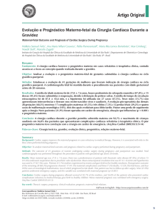 Evolução e Prognóstico Materno-fetal da Cirurgia Cardíaca Durante