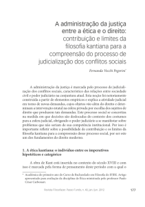 A administração da justiça entre a ética e o direito