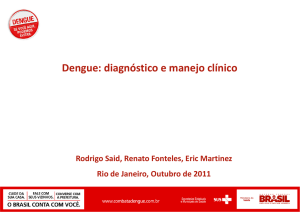 Dengue: diagnóstico e manejo clínico Dengue