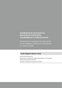 POSSIBILIDADE DE NEGOCIAÇÃO NA APLICAÇÃO DA SANÇÃO