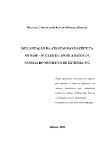 implantação da atenção farmacêutica no nasf - BVS MS