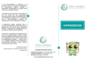 hiperidrose - Hospital Infantil São Camilo