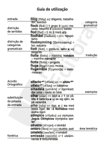 Guia de utilização Guia de utilização