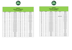 GABARITO SIMULADO – 3º. BIMESTRE 6º. Ano VESPERTINO 01 C