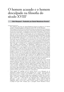 O homem acusado e o homem desculpado na filosofia do século