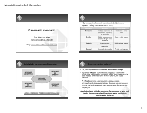 O mercado monetário - Blog do Prof. Marco Arbex