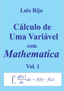 Luiz Rijo Cálculo de Uma Variável com Matemática vol1