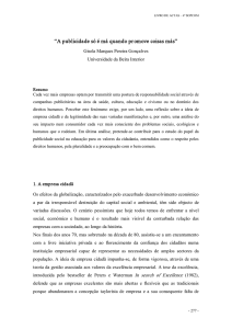 “A publicidade só é má quando promove coisas más”