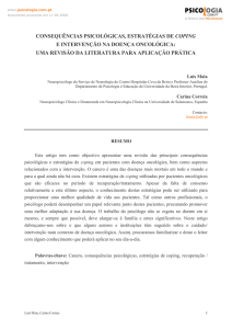 consequências psicológicas, estratégias de coping e