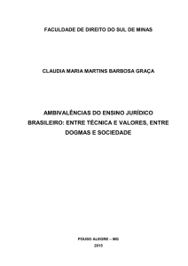 ambivalências do ensino jurídico brasileiro: entre técnica e