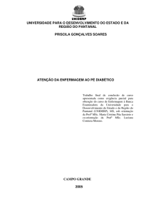 Atenção da enfermagem ao pé diabético