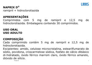 NAPRIX D ramipril + hidroclorotiazida APRESENTAÇÕES